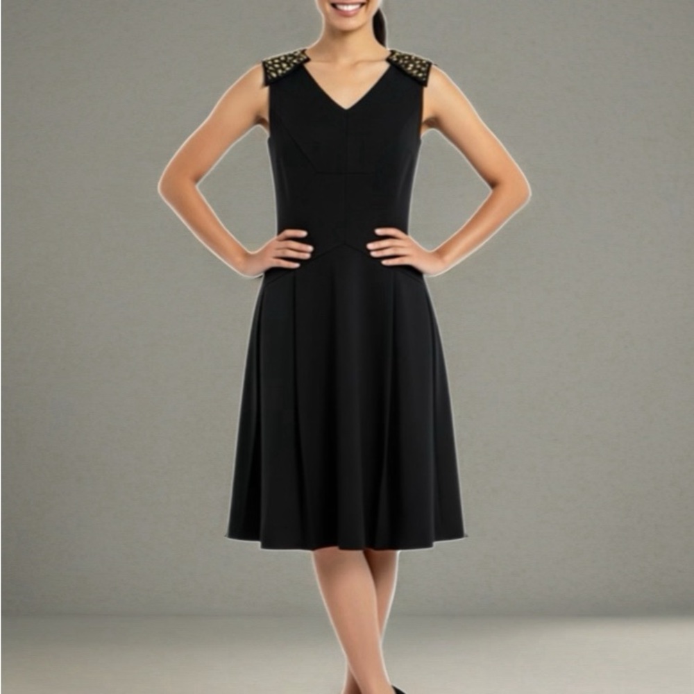SHAPEWEAR COCKTAIL/WORK DRESS BODYCON COMPRESSION - NUE BY SHANI -SIZE 10 NWT